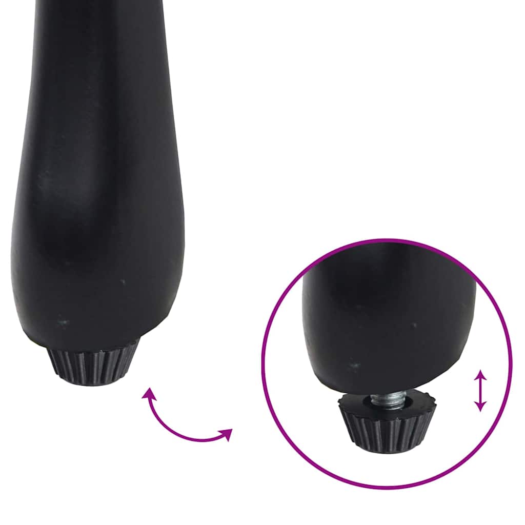 Garden Chair 2 pcs Black 55 x 56.5 x 91cm Aluminium