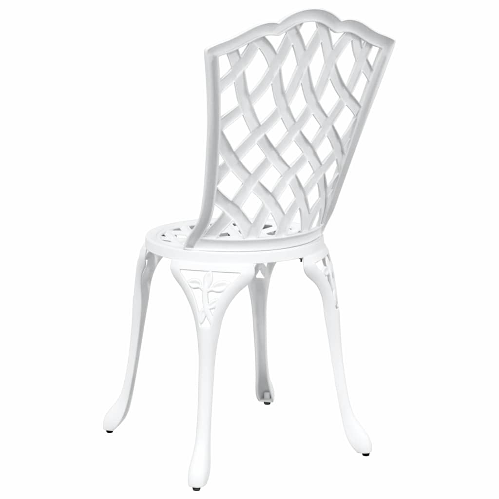 Garden Chair 2 pcs White 55 x 56.5 x 91cm Aluminium