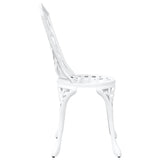 Garden Chair 2 pcs White 55 x 56.5 x 91cm Aluminium