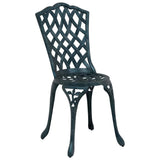 Garden Chair 2 pcs Green 55 x 56.5 x 91cm Aluminium