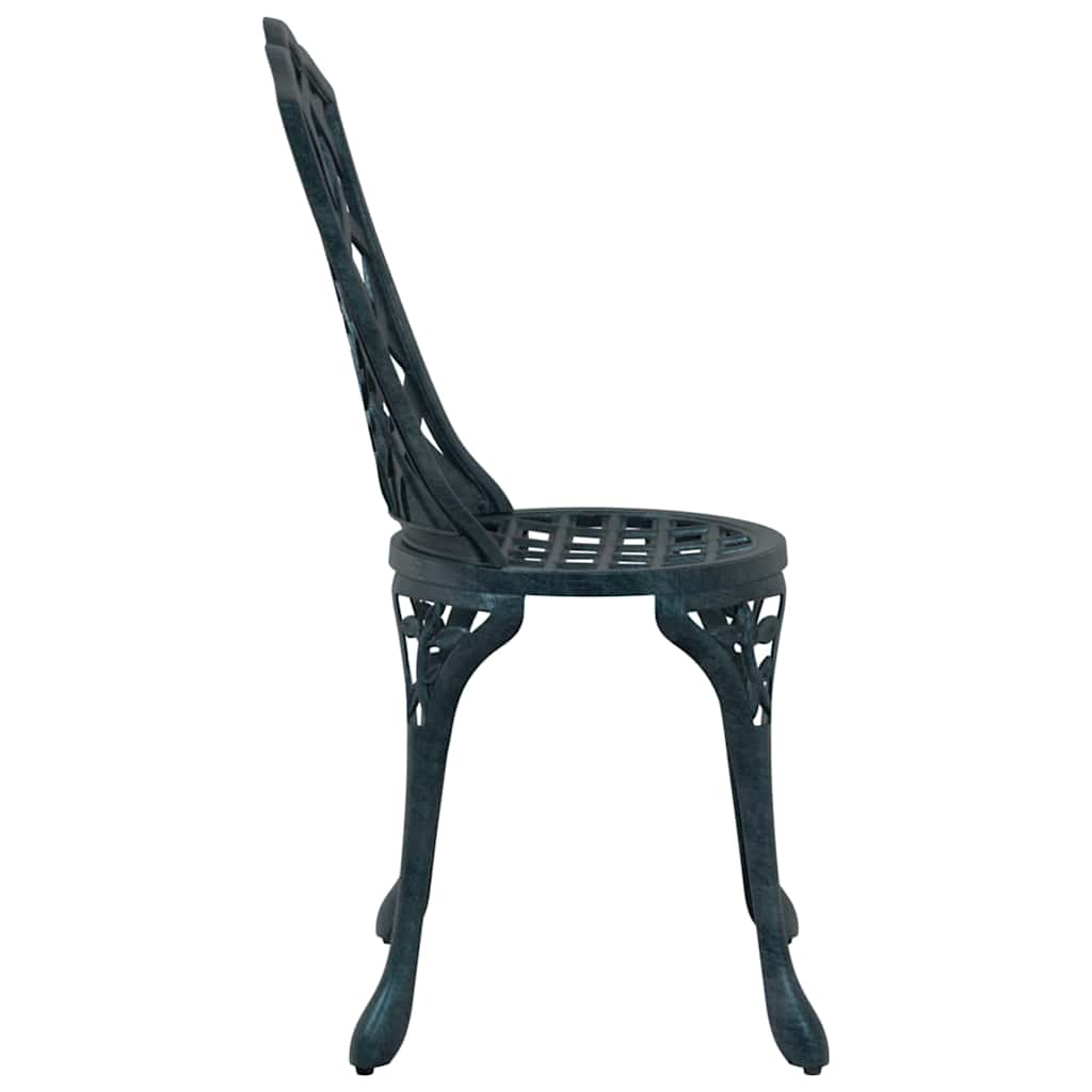 Garden Chair 2 pcs Green 55 x 56.5 x 91cm Aluminium