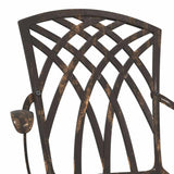 Garden Chair 2 pcs Bronze 55 x 56.5 x 91cm Aluminium