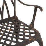 Garden Chair 2 pcs Bronze 55 x 56.5 x 91cm Aluminium