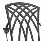 Garden Chair 2 pcs Black 55 x 56.5 x 91cm Aluminium