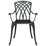 Garden Chair 2 pcs Black 55 x 56.5 x 91cm Aluminium