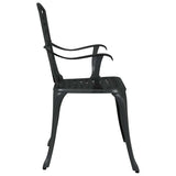 Garden Chair 2 pcs Black 55 x 56.5 x 91cm Aluminium
