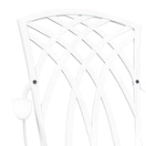 Garden Chair 2 pcs White 55 x 56.5 x 91cm Aluminium
