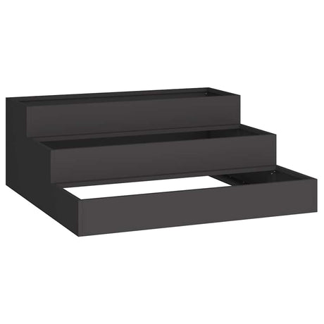 Garden Planter Black 90 x 90 x 35 cm Steel