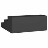 Garden Planter Black 90 x 90 x 35 cm Steel