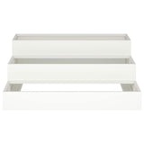 Garden Planter White 90 x 90 x 35 cm Steel