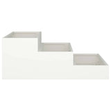 Garden Planter White 90 x 90 x 35 cm Steel
