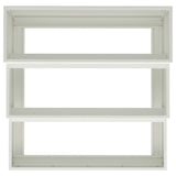 Garden Planter White 90 x 90 x 35 cm Steel