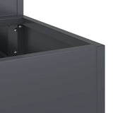 Garden Planter Anthracite 90 x 90 x 35 cm Steel