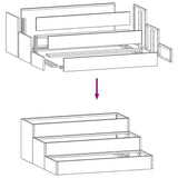 Garden Planter Anthracite 90 x 90 x 35 cm Steel