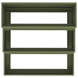 Garden Planter Olive green 90 x 90 x 35 cm Steel