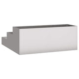 Garden Planter Silver 90 x 90 x 35 cm Stainless steel