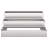 Garden Planter Silver 90 x 90 x 35 cm Stainless steel