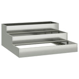 Garden Planter Silver 90 x 90 x 35 cm Galvanised steel