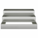 Garden Planter Silver 90 x 90 x 35 cm Galvanised steel