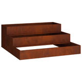 Garden Planter Rusty 90 x 90 x 35 cm Weathering Steel