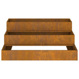 Garden Planter Rusty 90 x 90 x 35 cm Weathering steel