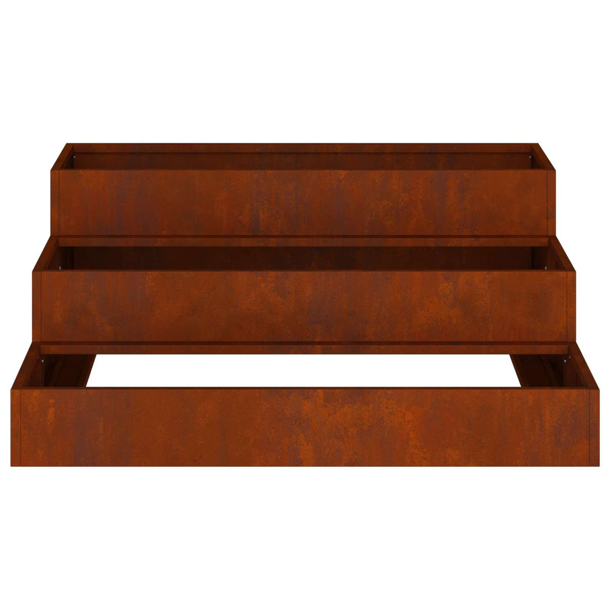 Garden Planter Rusty 90 x 90 x 35 cm Weathering Steel