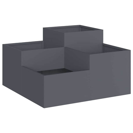 Garden Planter Anthracite 80 x 80 x 48 cm Steel