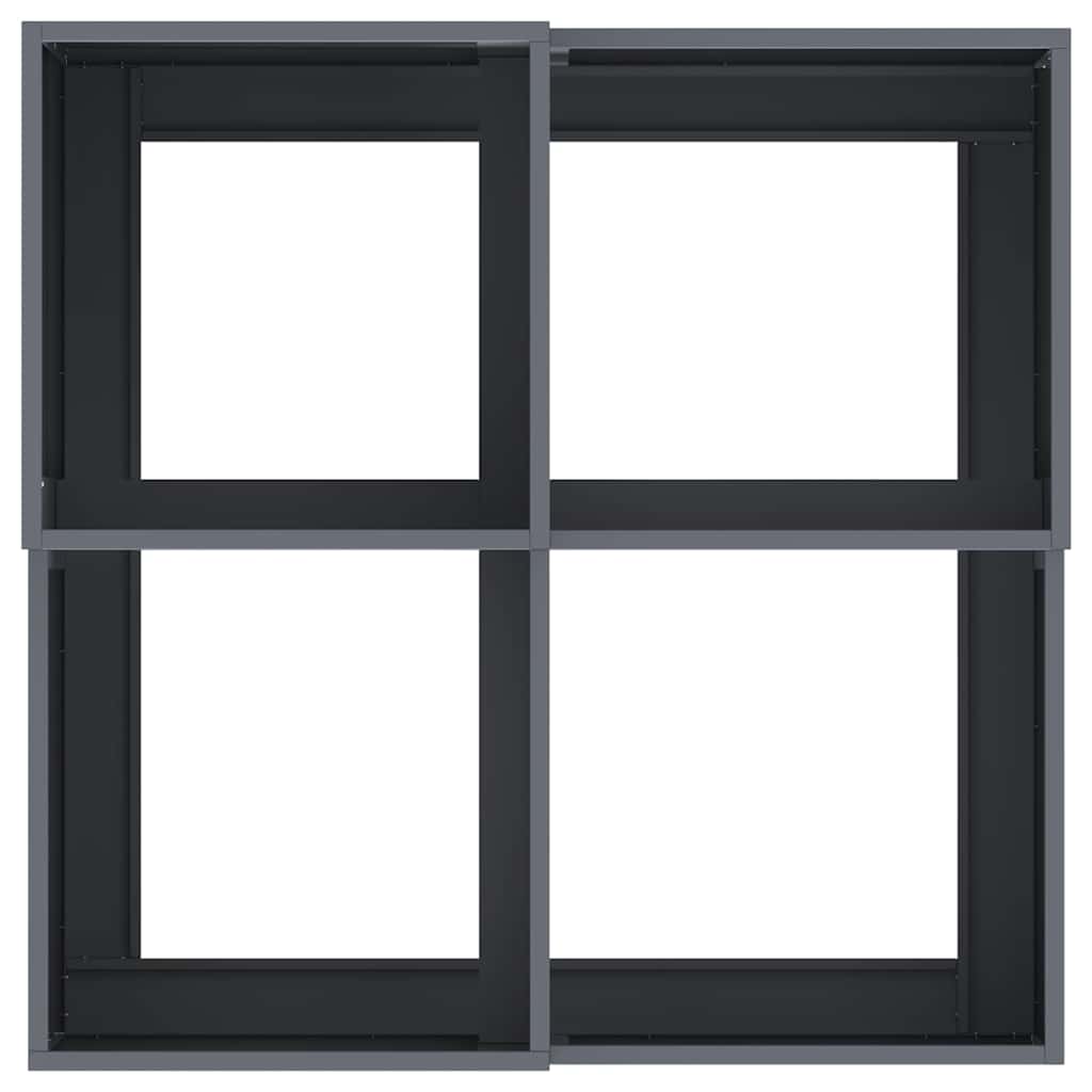 Garden Planter Anthracite 80 x 80 x 48 cm Steel