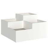 Garden Planter White 100 x 100 x 48 cm Steel