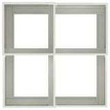 Garden Planter White 100 x 100 x 48 cm Steel