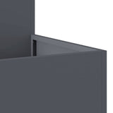 Garden Planter Anthracite 100 x 100 x 48 cm Steel