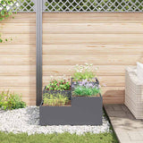 Garden Planter Anthracite 100 x 100 x 48 cm Steel