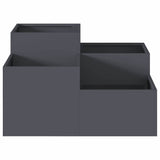 Garden Planter Anthracite 100 x 100 x 48 cm Steel