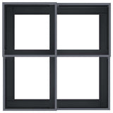 Garden Planter Anthracite 100 x 100 x 48 cm Steel