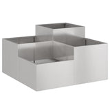 Garden Planter Silver 100 x 100 x 48 cm Stainless steel