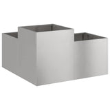 Garden Planter Silver 100 x 100 x 48 cm Stainless steel