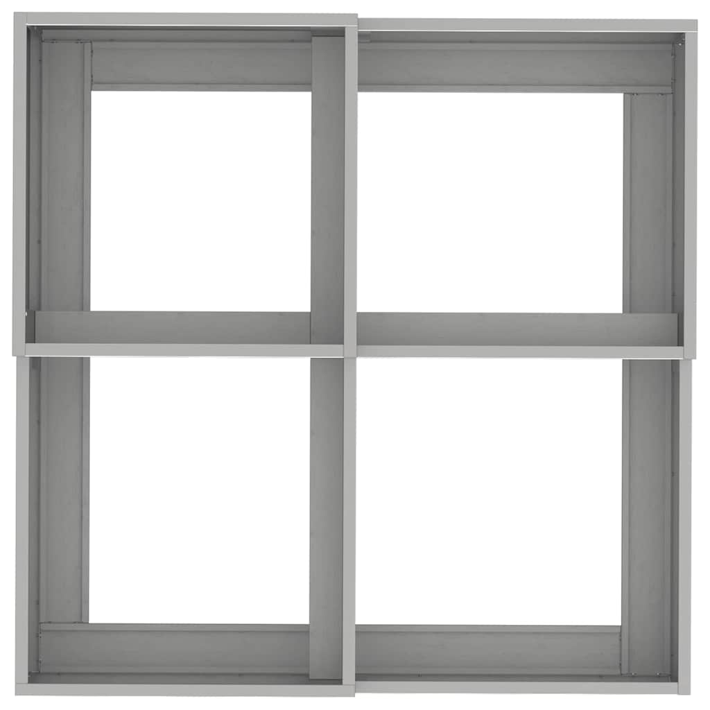 Garden Planter Silver 100 x 100 x 48 cm Stainless steel