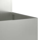 Garden Planter Silver 100 x 100 x 48 cm Galvanised steel