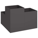 Garden Planter Black 80 x 80 x 60 cm Steel