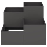 Garden Planter Black 80 x 80 x 60 cm Steel