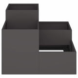 Garden Planter Black 80 x 80 x 60 cm Steel