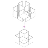 Garden Planter Anthracite 80 x 80 x 60 cm Steel