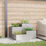 Garden Planter Silver 80 x 80 x 60 cm Stainless steel