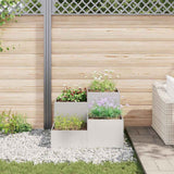 Garden Planter Silver 80 x 80 x 60 cm Stainless steel