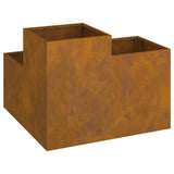 Garden Planter Rusty 80 x 80 x 60 cm Weathering steel