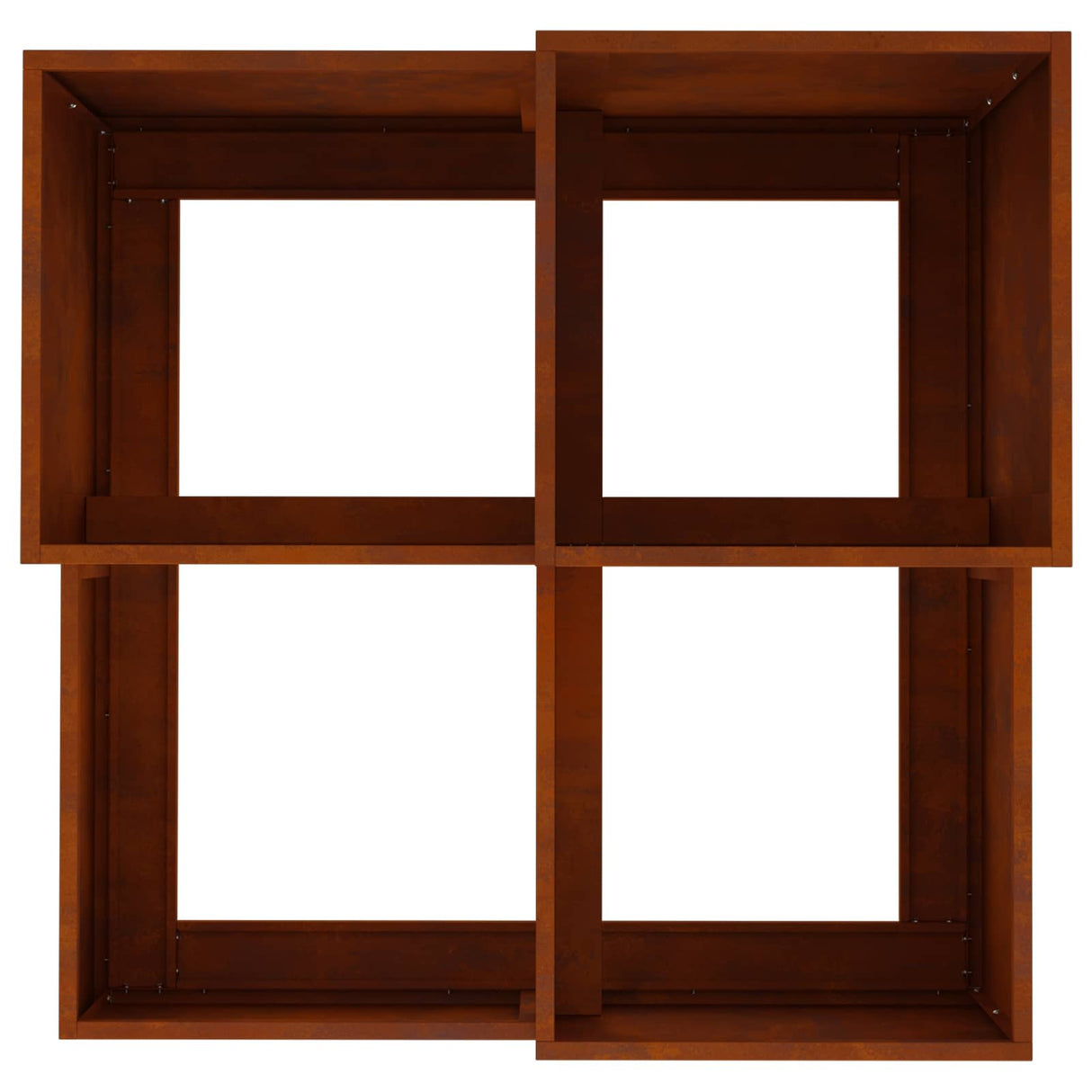 Garden Planter Rusty 80 x 80 x 60 cm Weathering Steel