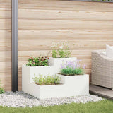 Garden Planter White 100 x 100 x 60 cm Steel