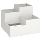 Garden Planter White 100 x 100 x 60 cm Steel