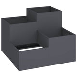 Garden Planter Anthracite 100 x 100 x 60 cm Steel