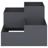 Garden Planter Anthracite 100 x 100 x 60 cm Steel